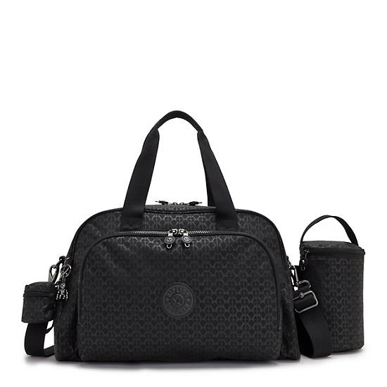 Kipling Camama Printed Diaper Bag Çanta Siyah | TR 1965OK